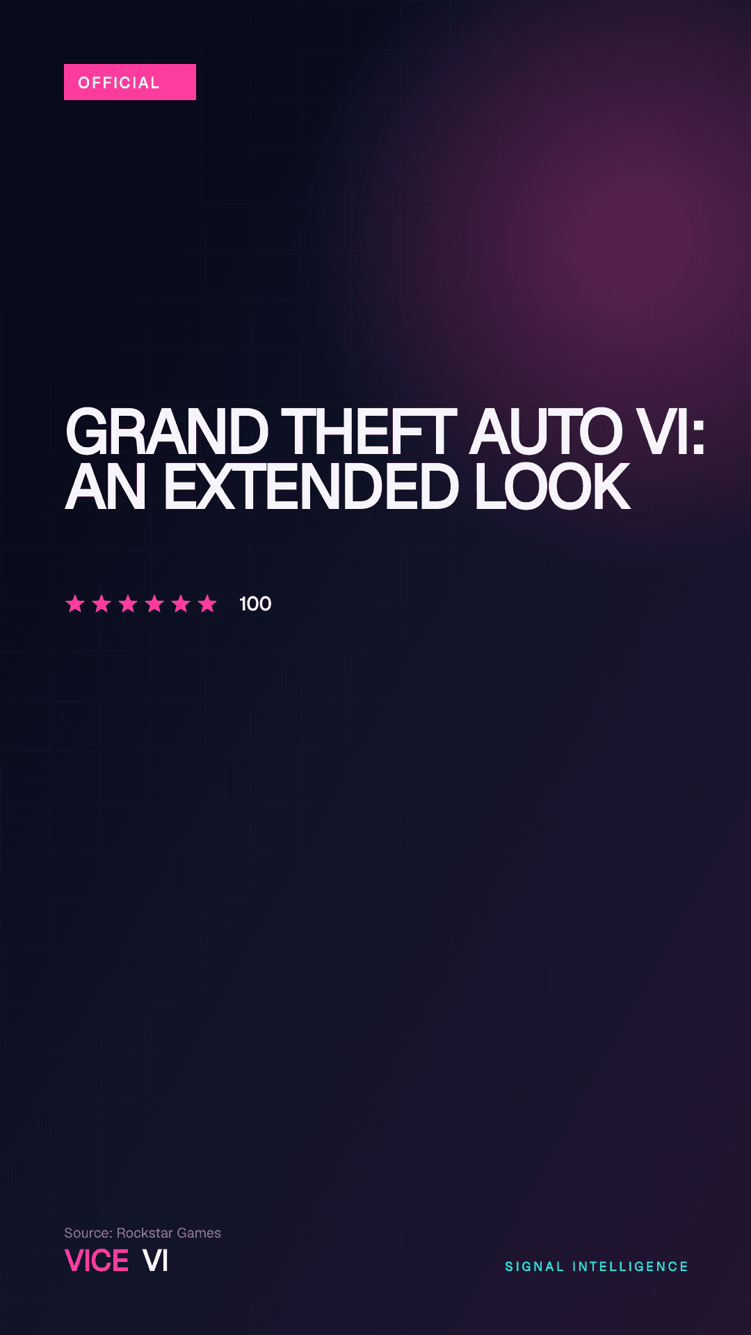 Grand Theft Auto VI: An Extended Look — VICE VI editorial visual